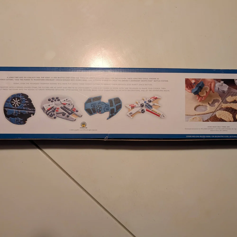Two Sets Williams Sonoma Star Wars Cookie Cutters